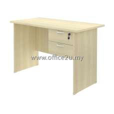 EX01 EXOTIC SERIES RECTANGULAR TABLE WITH HANGING RETURN DRAWER 2D